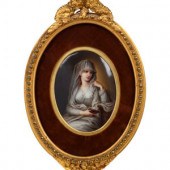 A Continental Porcelain Plaque