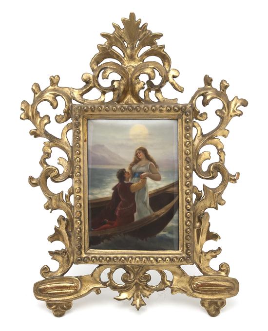 A Continental Porcelain Plaque