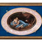 A Continental Porcelain Plaque