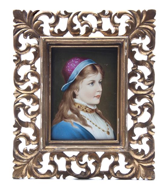 A Continental Porcelain Plaque of