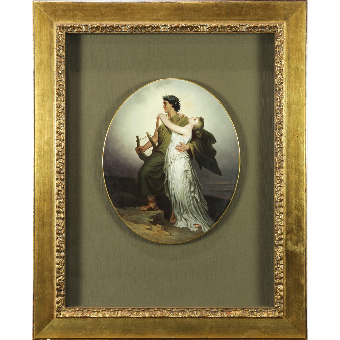 A CONTINENTAL PORCELAIN PLAQUE OF