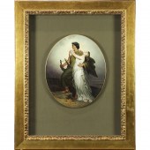 A CONTINENTAL PORCELAIN PLAQUE