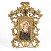 A CONTINENTAL PORCELAIN PLAQUE