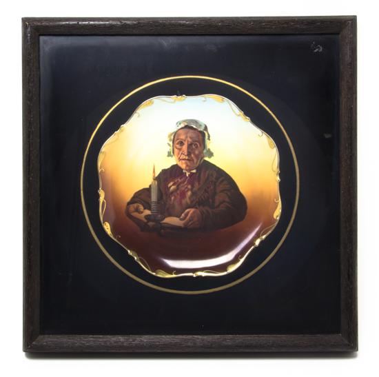 A Continental Porcelain Portrait