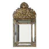 A CONTINENTAL REPOUSSE BRASS C