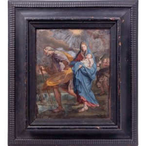 A Continental Reverse Painting on