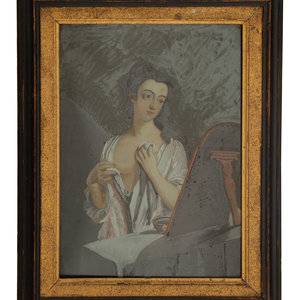 A Continental Reverse Painting on