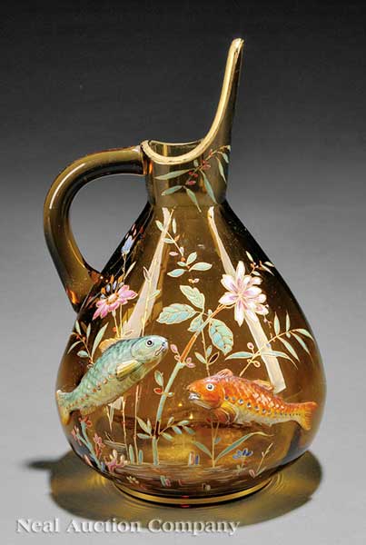 A Continental Sculpted and Enameled