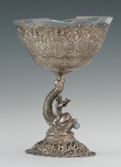 A Continental Silver Centerpie