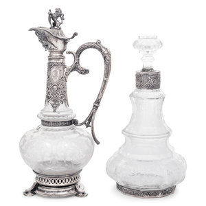 A Continental Silver Mounted Etched