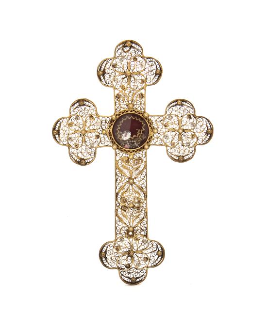 A Continental Silver Reliquary in