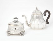 A CONTINENTAL SILVER TEAPOT SU