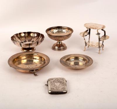 A Continental silver toy table,
