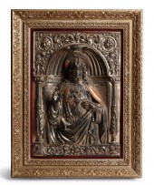 A CONTINENTAL SILVERED COPPER