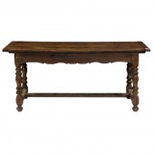 A CONTINENTAL WALNUT REFECTORY