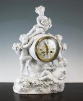 A Continental white glazed por