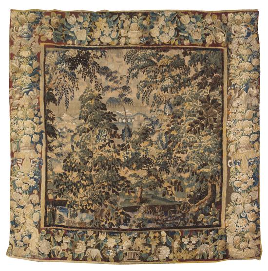 A Continental Wool Tapestry