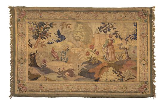 A Continental Wool Tapestry