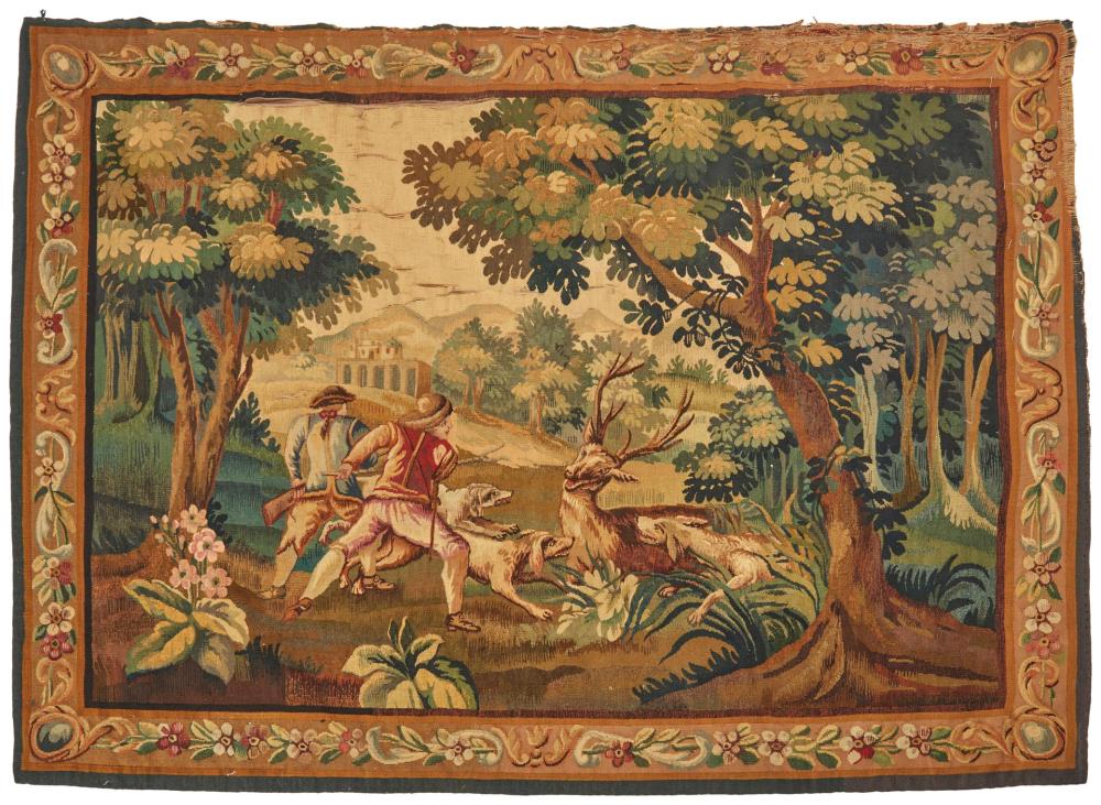 A CONTINENTAL WOVEN TAPESTRYA