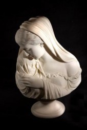A Copeland parian ware bust, '