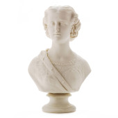 A COPELAND PARIANWARE BUST OF
