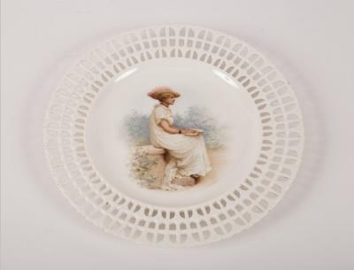 A Copeland ribbon plate, circa