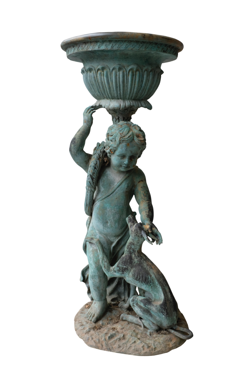 A COPPER ALLOY FIGURAL