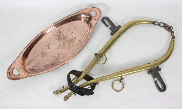 A copper tray by Joseph Sankey