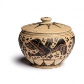 A Corinthian Pottery Lidded Py