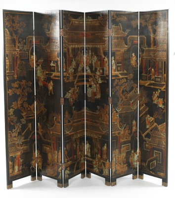 A Coromandel Style Six-Panel
