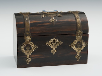 A Coromandel Wood Jewelry Chest