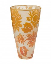 A CORREIA ART GLASS SUNFLOWER