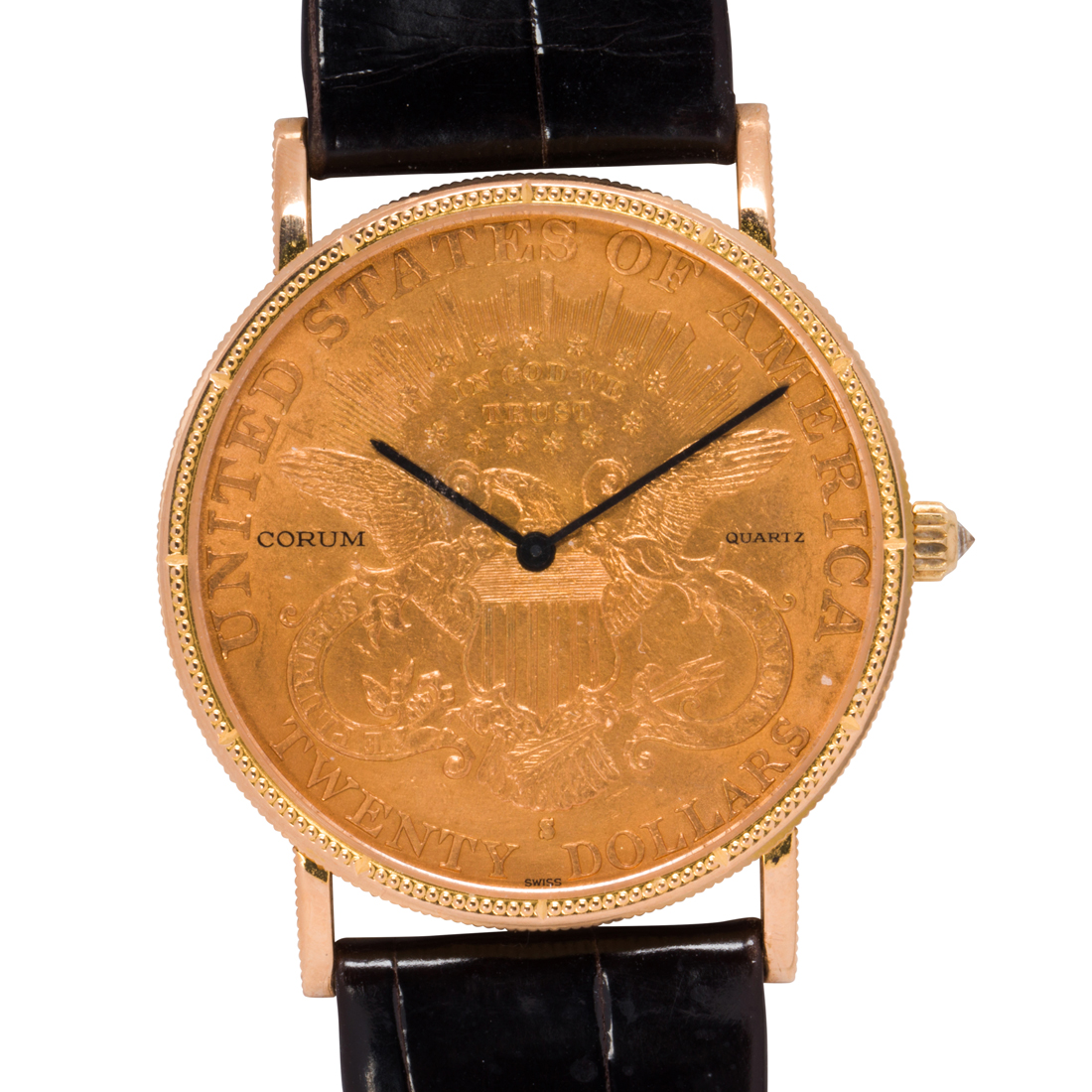 A CORUM GOLD COIN AND 18K GOLD