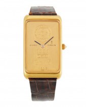 A CORUM GOLD INGOT WRISTWATCHA