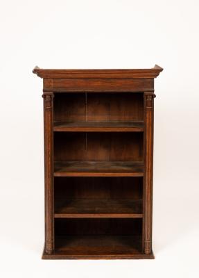 A country made oak bookcase with