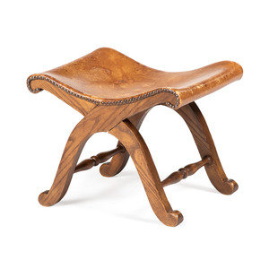 A Country Oak and Studded Leather