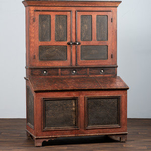 A Country Red and Grain Paint