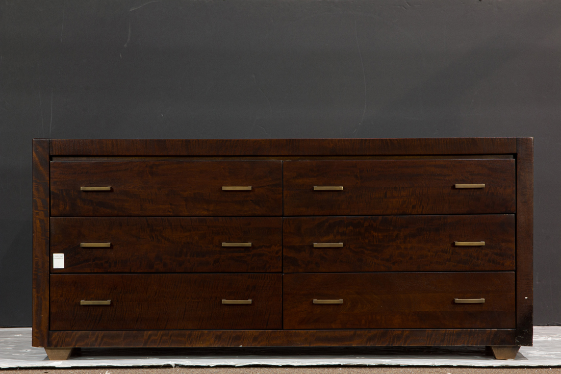 A CRATE AND BARREL LOW CHEST A
