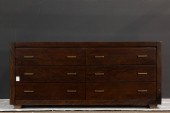 A CRATE AND BARREL LOW CHEST A