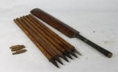 A cricket bat and a quantity o