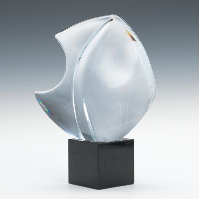 A Cristal De Sevres Sculpture A