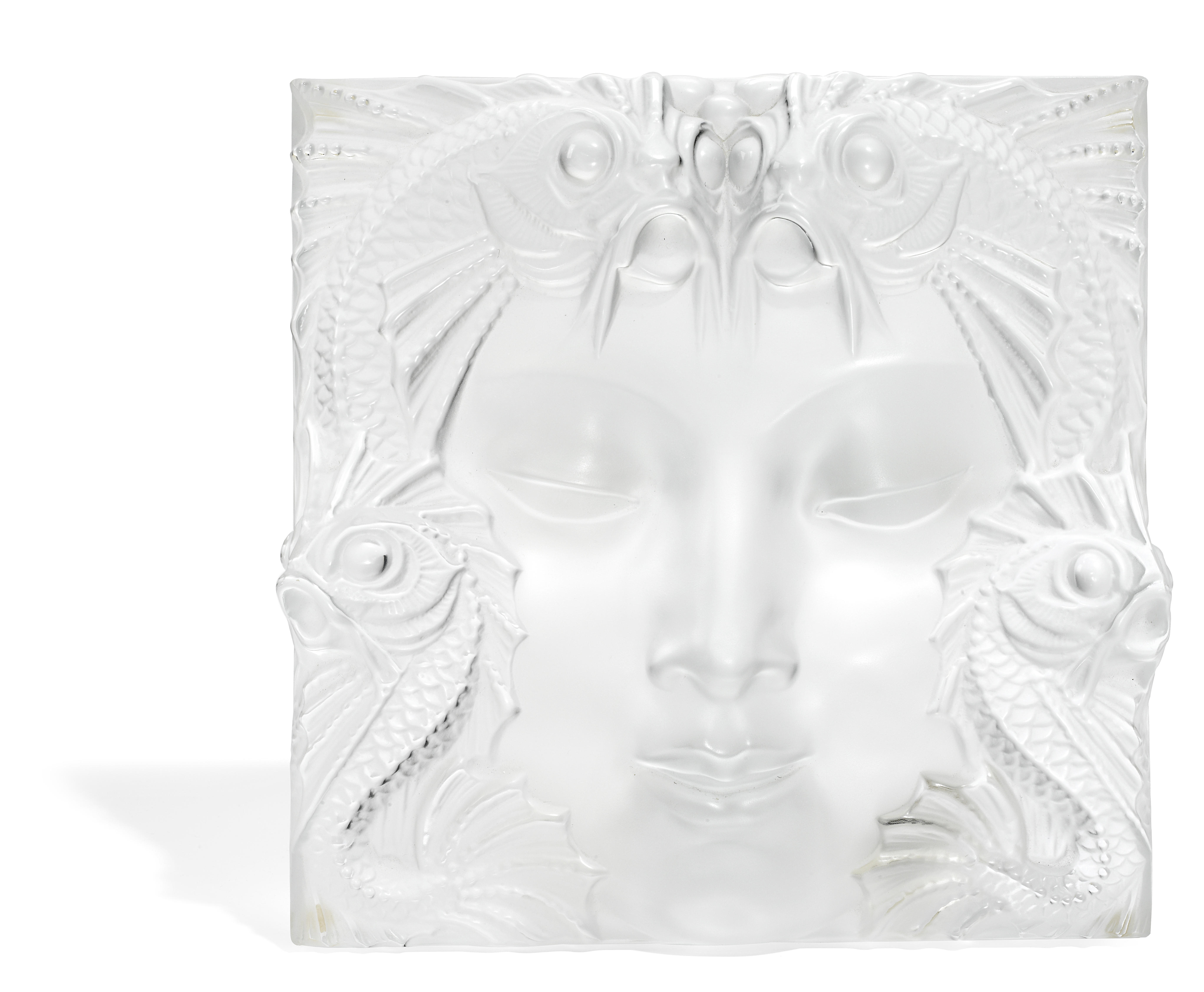 A Cristal Lalique molded glass