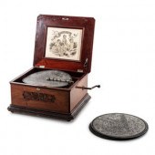 A Criterion Walnut Music Box w