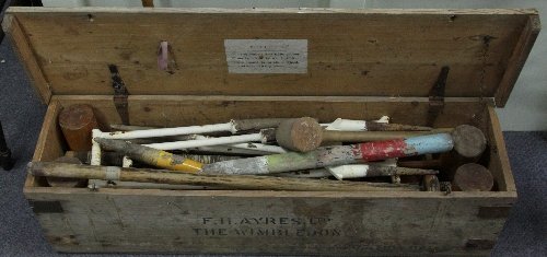 A croquet set by F. M. Ayres