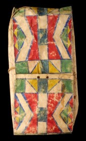 A CROW WOMAN'S PAINTED PARFLEC