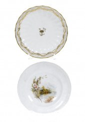 A CROWN DERBY FLUTED SAUCER-DI
