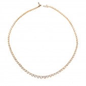 A CUBIC ZIRCONIA RIVIERE NECKL
