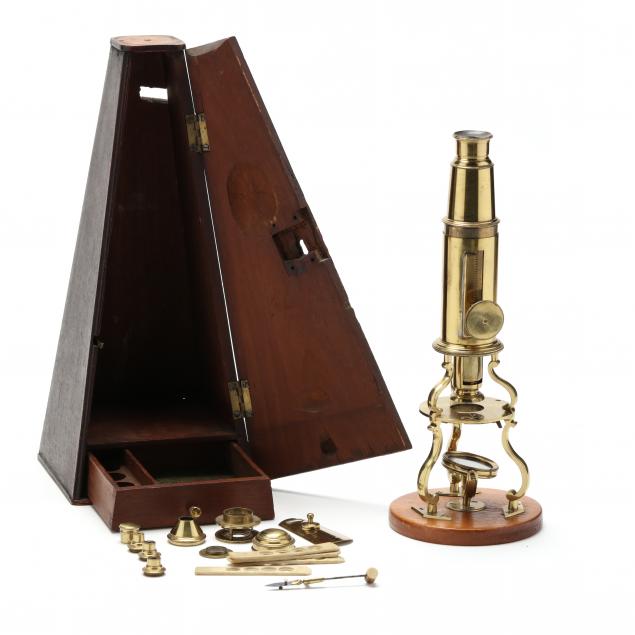 A CULPEPER STYLE MICROSCOPE IN