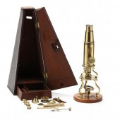 A CULPEPER STYLE MICROSCOPE IN