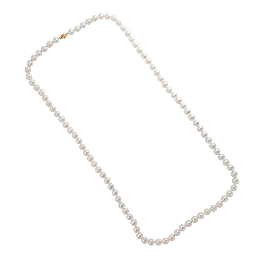 A CULTURED PEARL AND 14K GOLD